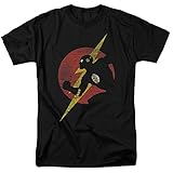 Justice League Of America DC Comics The Flash Symbol Knockout Adult T-Shirt
