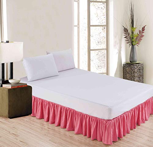 Sheets & Beyond Wrap Around Solid Luxury Hotel Quality Fabric Bedroom Dust Ruffle Wrinkle and Fade R - //medicalbooks.filipinodoctors.org