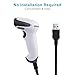 Barcode Scanner, BEVA USB Laser Bar Code Scanner Automatic Wired Handheld Barcode Reader