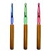 Crochet Hooks Set 8mm 9mm 10mm in Case Ergonomic Handles Large Crochet Hooks Size L M N Needles for Arthritis Chunky Yarn Pattern