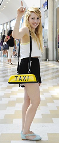TAXI Cross-body bag - FREE SHIPPING yellow cab ny 5th fifth avenue upcycled upcycle upcycling recycling different smart person vegetarians products friendly people enthusiasts enthusiast nyc handbags - Thumbnail 2