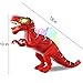 BACCOW Kids Dinosaur Toys for 3 Year Olds, Led Light Up Sound Walking Realistic No Faded and Smell Big Lighted Toy Dinosaurs for 5 Year Old Boys and Girls