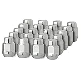 DPAccessories D3718-2305/20 20 Chrome 14x1.5 Closed End Bulge Acorn Lug Nuts - Cone Seat - 13/16" Hex Wheel Lug Nut