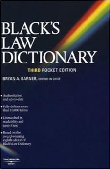 Black's Law Dictionary (Pocket), 3rd Edition
