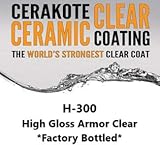 CERAKOTE H-Series - Factory Bottled - Baked Firearm Coating 4 OZ Bottle (118 ml) (H-300: Gloss Clear)