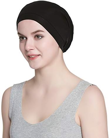 AlnormSatin Lined Slouchy Beanie Hat