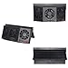 STYLOOC Solar Powered Car Window Windshield Auto Air Vent Fan Auto Ventilator System,Exhaust Fan Vehicle Radiator Vent with Ventilation(Black)