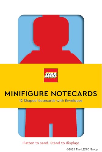 Chronicle Books LEGO Minifigure Notecards | 12 Shaped Notecards with Envelopes