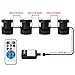 Pond Lights Remote Control Submersible Lamp [Set of 4] IP68 Underwater Aquarium Spot light 48-LED Multi-color with Timer Setting Decoration Landscape Lamp for Swimming Pool Fish Tank Fountain Water