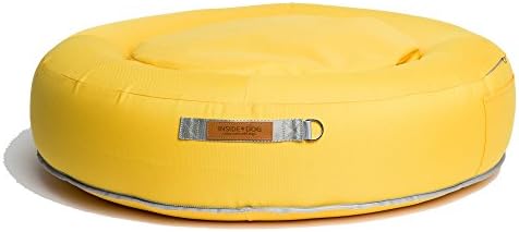 INSIDEDOG Bean Bag & Tube Cushion SET Pet Outdoor Activity Cushion (Sunny Yellow)