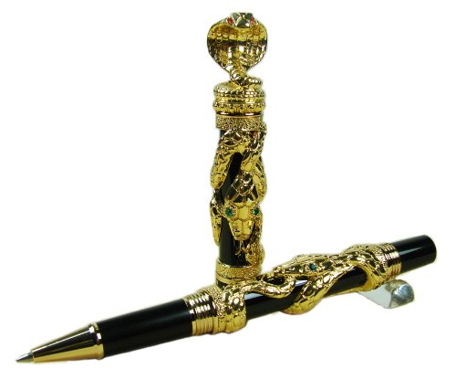 Jinhao snake roller ball pen golden black cobra 3d patt…