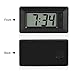 GLOGLOW Portable Clock LCD Digital Table Car Dashboard Desk Electronic Clock Date Time Calendar Display Dashboard with Adhesive Pad