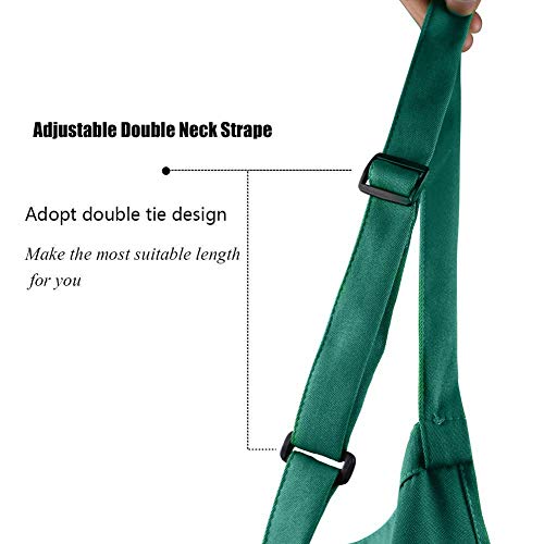 Homsolver 2 Pack Adjustable Bib Apron with 2 Pockets Liquid Drop Waterdrop Resistant Cooking Kitchen Restaurant Bar Apron Black Aprons Chef Apron Unisex Aprons for Women Men