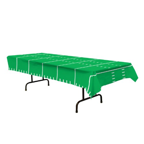 Game Day Football Tablecover Party Accessory (1 count)