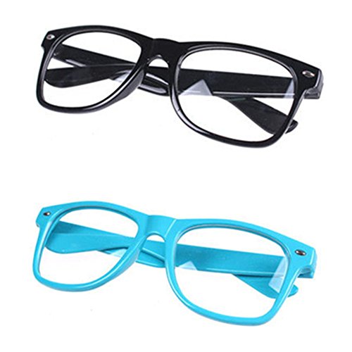 FancyG Classic Retro Style Fashion Eyewear Clear Lenses Glasses Frame 2 Pieces Set 1
