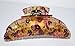 5 Yellow Pink and Purple Paisley and Flowers Hair Clip Claw by Cozy Glamour
