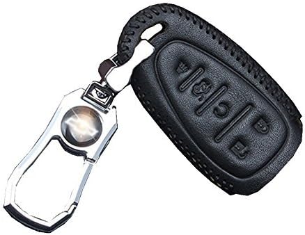 Chevy Camaro Malibu 2016 Key Fob Cover Key Case Chevrolet Key Chain Auto Accessories,for Caramo Malibu Xl 2016 Smart 5 Buttons Key (Black)