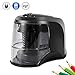 Electric Pencil Sharpener, Auto & Safety Features Electric Pencil Sharpener, Heavy Duty Helical Blade Electric Pencil Sharpener, USB or Battery Powered (Adapter not included) Size 5.5 2.6 3.3 Inch