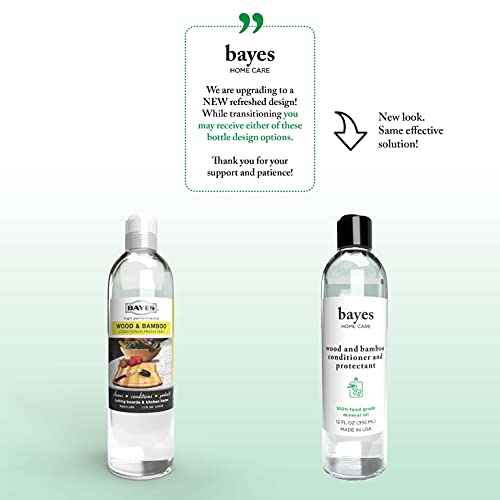 Bayes HighPerformance Food Grade Mineral Oil Wood & Bamboo Conditioner
