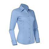 Pier 17 Button Down Shirts for Women, Fitted Long Sleeve Tailored Shirt Blouse