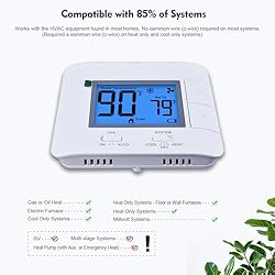 Non Programmable Thermostat for Home - Single Stage