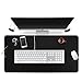 BUBM PU Leather Double Sided Desk Pad Computer Mat Desk Writing Mat for Office and Home,Ultra Thin 2mm - 31.5