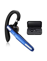 Auriculares Bluetooth, COMEXION Auricular inalámbrico Bluetooth V4.1 Auriculares manos libres con micrófono de cancelación de ruido estéreo, iPhone compatibles Teléfonos celulares Android Conducción   Negocios   Oficina (Azul)