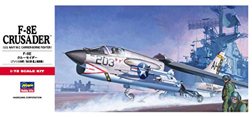 Hasegawa F-8E Crusader, 1/72 Scale C Series US Navy/MC Carrier Borne Attacker Aircraft Model Kit/Item # 00339