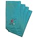 Lenox Chirp Embroidered Set of 4 Napkins, Aqua