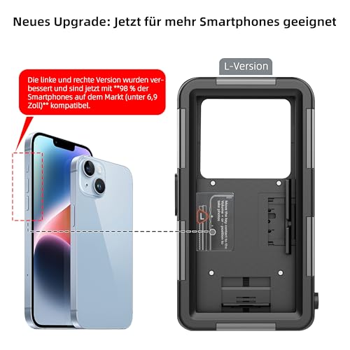 Ezanmull Scuba Diving Case for iPhone 17/16/15/14/13/12/11 Pro Max/XR/XS/X and Plus - Professional Protection - 15M - for Snorkeling, Surfing, Photos and Videos - Black