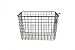 Spectrum 6-Pack Wire Baskets with Label Plate (Industrial Gray) - Storage Bin & Décors for Bathroom, Closet, Pantry, Under Sink, Toy, Shelf, Kitchen, & Nursery Organization