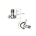 SmallRig D-Ring Hinged Screw Quick Release Camera Fixing Screw with Standard 1/4-20 Thread for Camera/Tripod Qr Plate, Pack of 5-1611