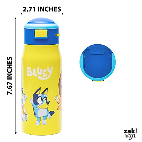 Zak Designs Bluey DoubleWall Vacuum Insulated, Stainless Steel Kids