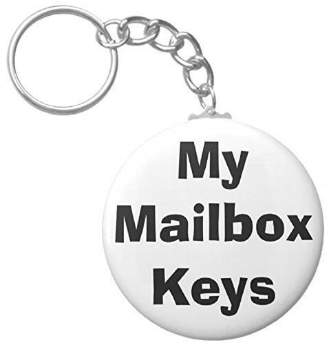 A&T Designs My Mailbox Keys 2.25â€ Keychain Mail Box Room Post Office Mailroom