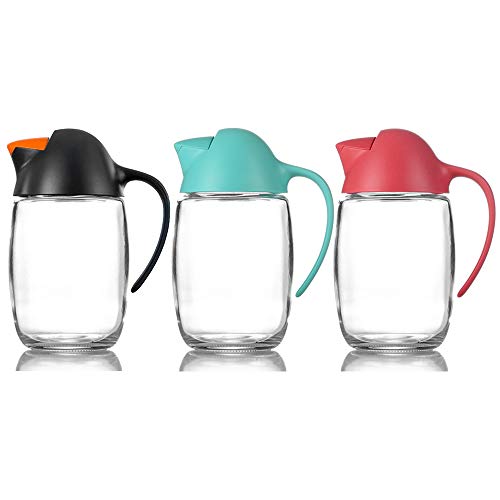 Olive Oil Dispenser Bottle with Automatic Cap 21oz Glass Oil and Vinegar Dispenser Bottle for Kitchen, No Drip Condiment Dispensing Cruet Container with Precise-Pour Spout Lovely Penguin Design - Thumbnail 7