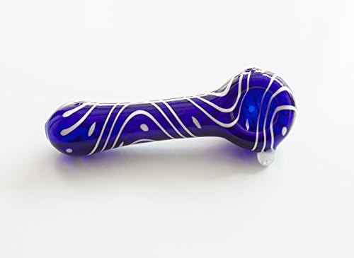 5" Multicolor Thick Glass - Made in USA (Blue)