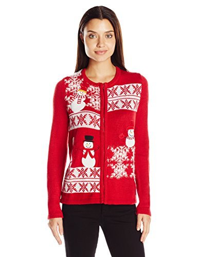 zip up christmas sweater