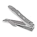 Kohm Straight Blade Edge Nail Clipper with Nail File (Swing Out) - SS Wide Jaw Toenail Clippers for Thick Toenails, Fungal Nails, Nail Clippers for Men