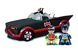 Mezco Toys Mini Mez-Itz: 1966 Batmobile with Batman and Robin