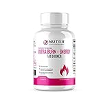 Ultra Burn + Energy Thermogenic Weight Loss + Energy Booster, Appetite Suppressant, Keto Friendly, Green Tea, CLA, Garcinia, Raspberry Ketones, Boost Metabolism and Burn Belly Fat (60 Veggie Caps)