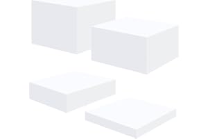 Gdsinstna 4 PCS Buffet Risers, Risers Display Stands, Catering Supplies Buffet Display, Dessert Table Display Set, Acrylic Cube Boxes(9", 10", 11", 12")