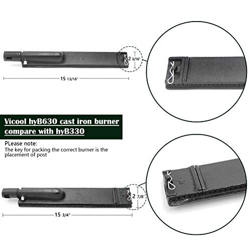 image for VICOOL hyB330 (4-Pack) Cast Iron Burner for Turbo, Aussie, and SAMS Gr