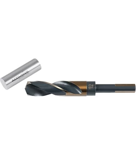 HARFINGTON 18mm Twist Drill Bit – High-Speed Steel 4341 With Black & Gold Coating For Hard Metals, Stainless Steel, And Alloy Steel