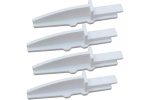 FITTER CRITTER Replacement For Lasko Box Fan Feet, 4 Pack, Stronger Than Original, Excellent Fit, 2 SETS OF 2 FEET, 4 FEET TOTAL (WHITE)