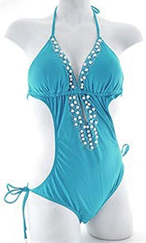 Womens Monokini Swimsuit, Aloha, One Piece / Two Piece, Several Colors,Small / 2-4, Sequins
