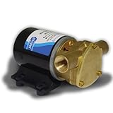 Jabsco 18660-0121 Marine Water Puppy Bilge/Sump Flexible Impeller Pump (380-GPH, 12-Volt, 15-Amp Non-CE, 1/2" NPT Ports)