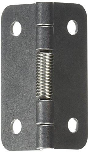 Silver Tone Metal 60 x 54 x 8mm Self Opening Spring Loaded Hinge