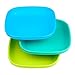 Re-Play Toddler Plates - 22 Oz. Deep-Walled Flat Kids Plates - Dishwasher & Microwave Safe - Made in USA - Set of 3-7.37
