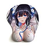 Hestia DanMachi Anime Mouse Pads with Wrist Rest