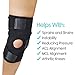 Vive Knee Brace - Open Patella Support for Arthritis, Joint Pain, Meniscus, ACL, Pains, Injury Recovery, Strains, Pulls, Tears and Swelling Relief - Adjustable Stabilizer - Athletic Running Wrap